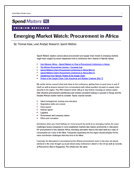 新兴市场观察:非洲采购